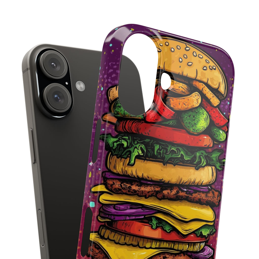 Giant hamburger slim phone case