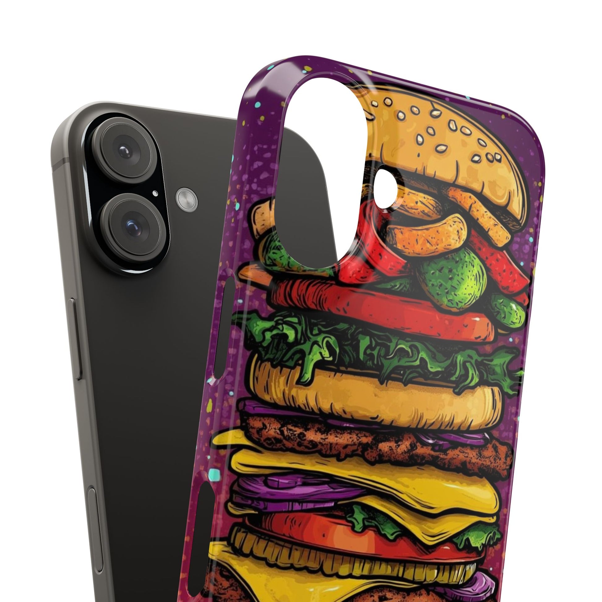 Giant hamburger slim phone case