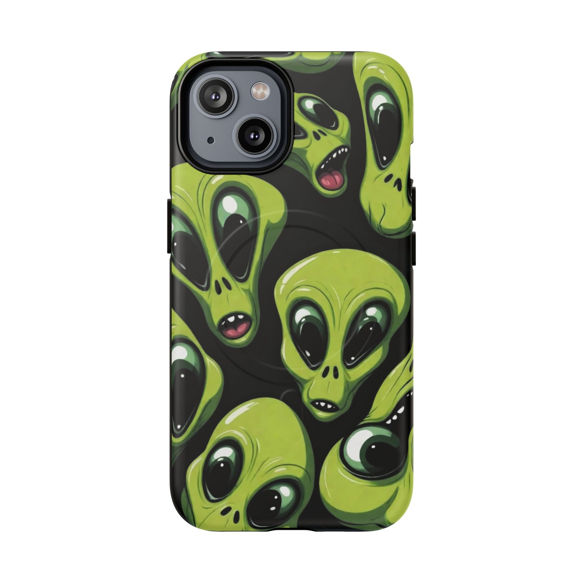 Alien Vibes Tough Magnetic Phone Case - Unique Design for Sci-Fi Lovers