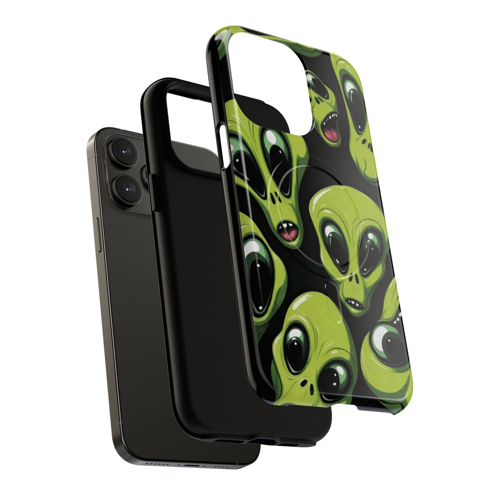 Alien Vibes Tough Magnetic Phone Case - Unique Design for Sci-Fi Lovers