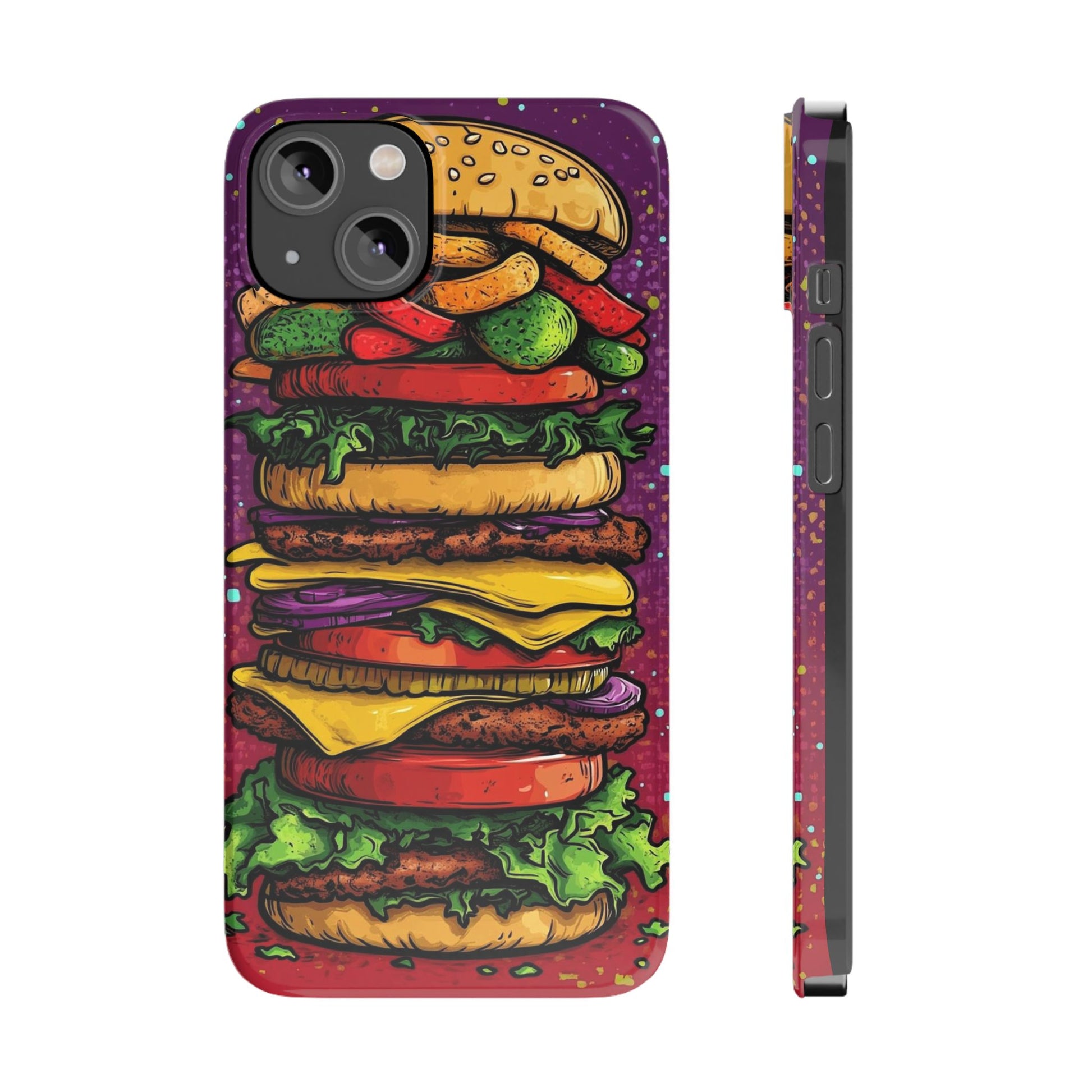 Giant hamburger slim phone case