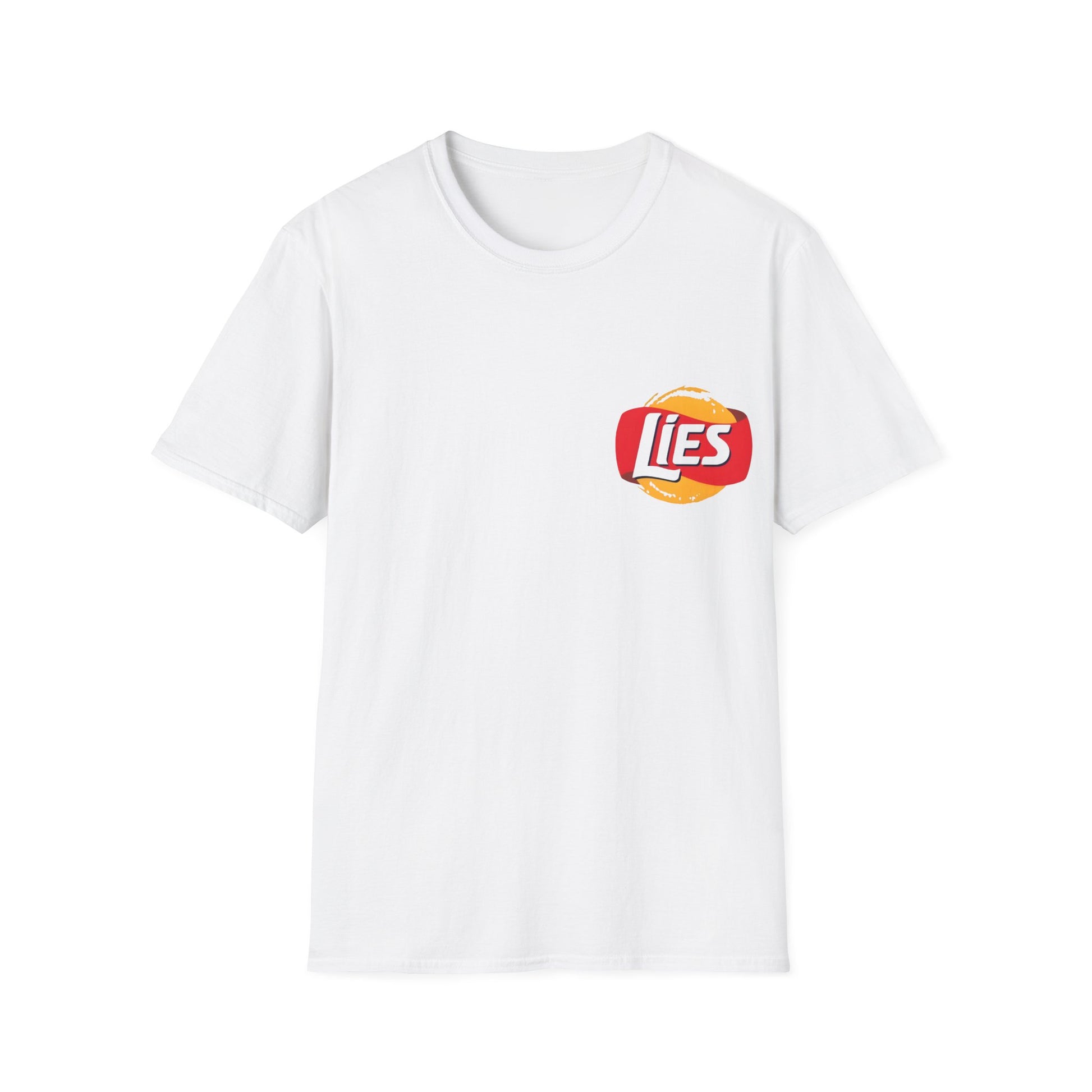 Funny Unisex Softstyle T-Shirt - 'LIES' Graphic Tee