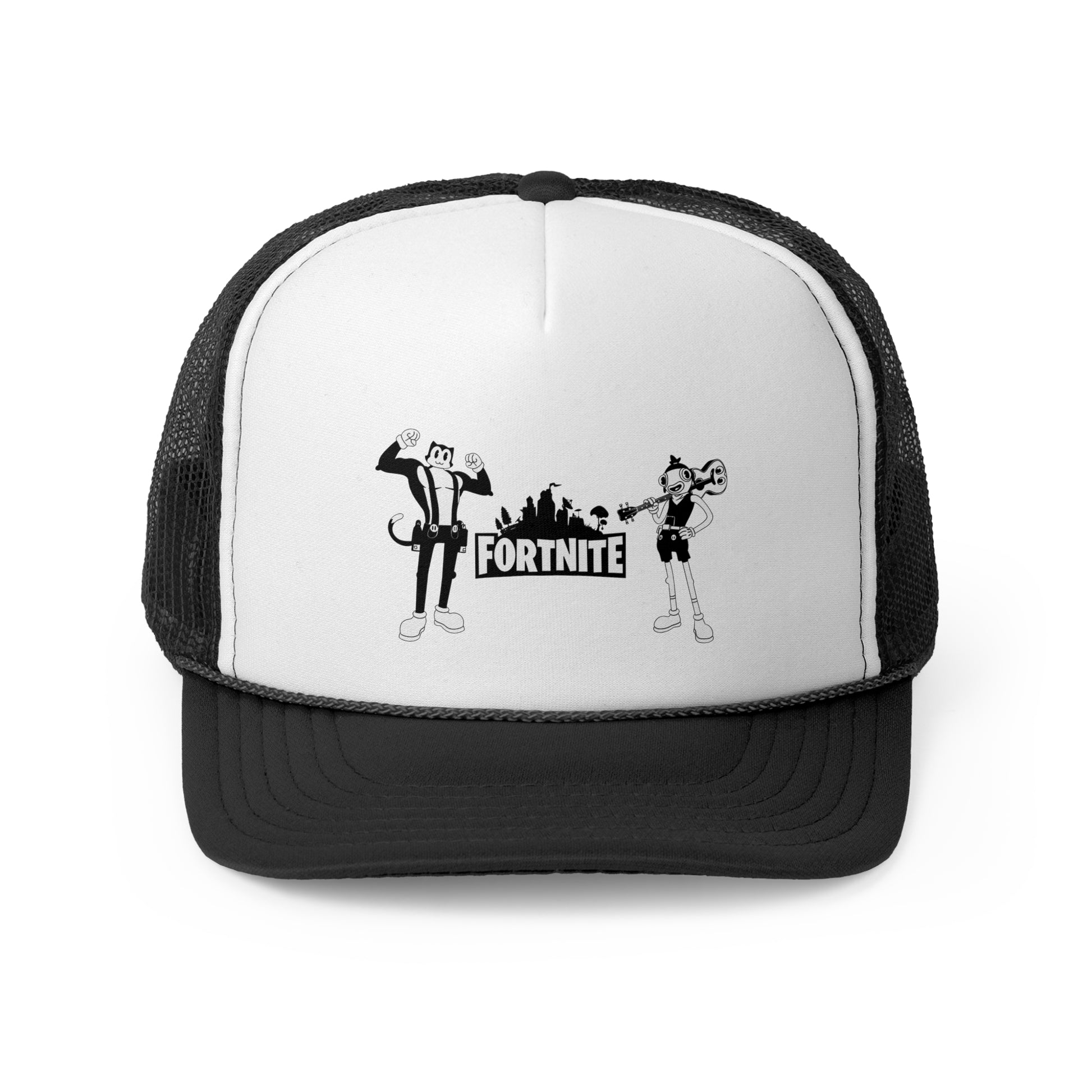 Edgy Anime Trucker Cap - Cool Streetwear Hat with Graphic Design