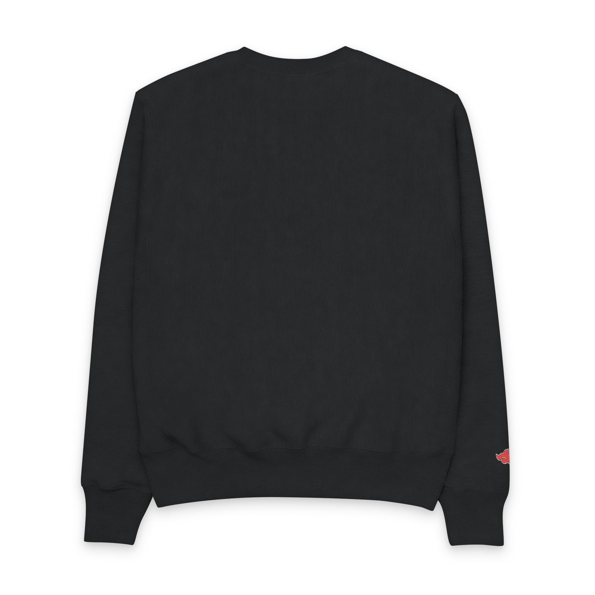 Men's Champion Crewneck Sweatshirt with Red Cloud Design - Casual Streetwear