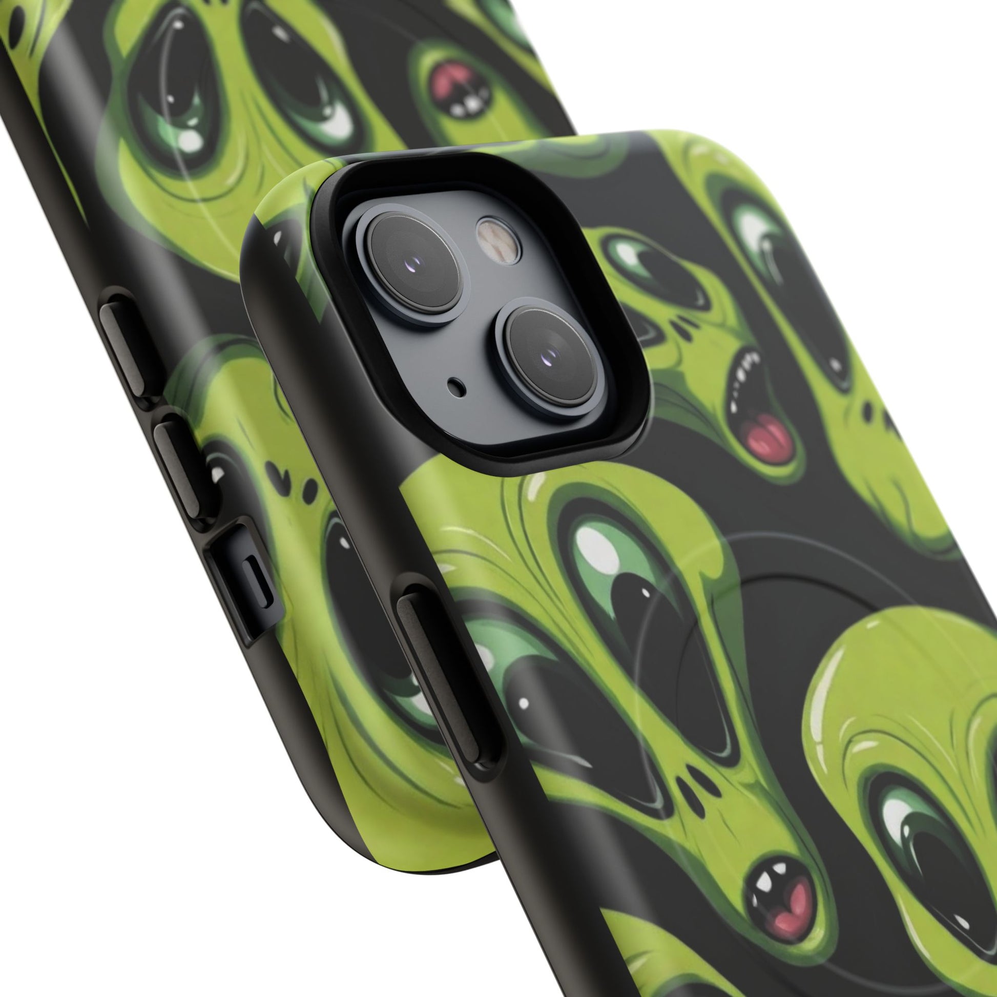 Alien Vibes Tough Magnetic Phone Case - Unique Design for Sci-Fi Lovers