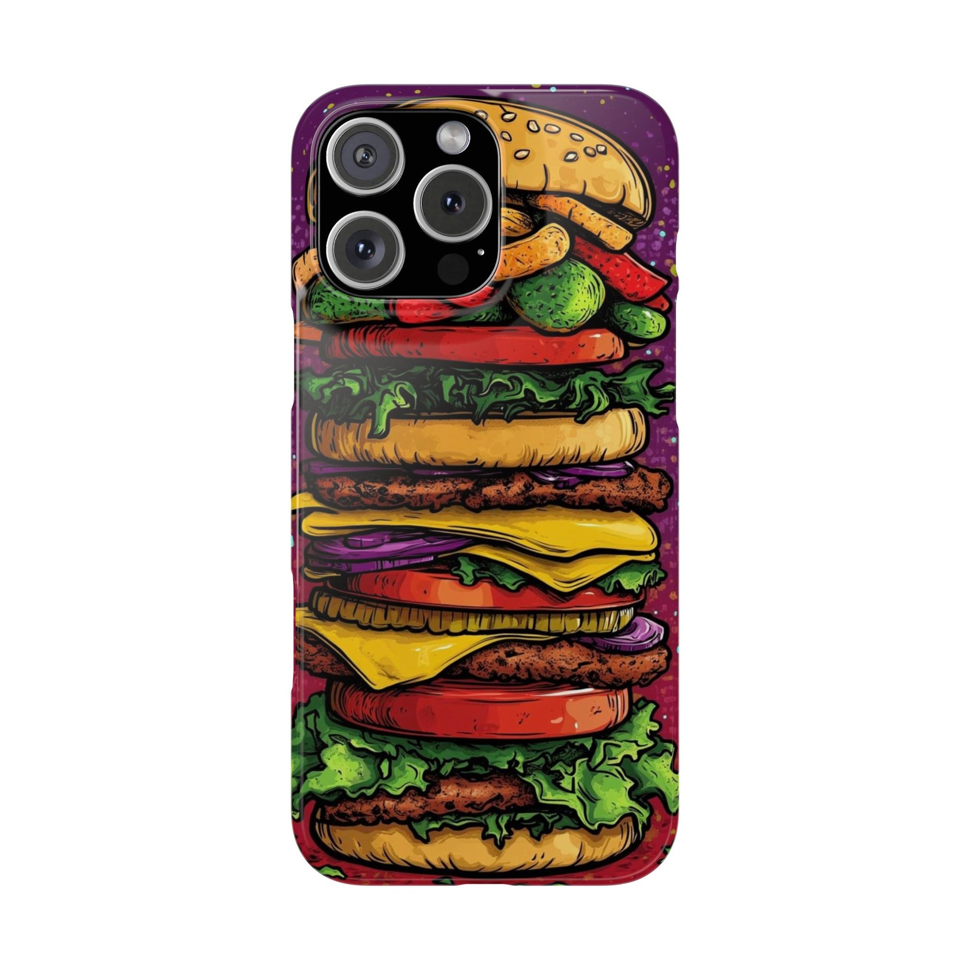 Giant hamburger slim phone case