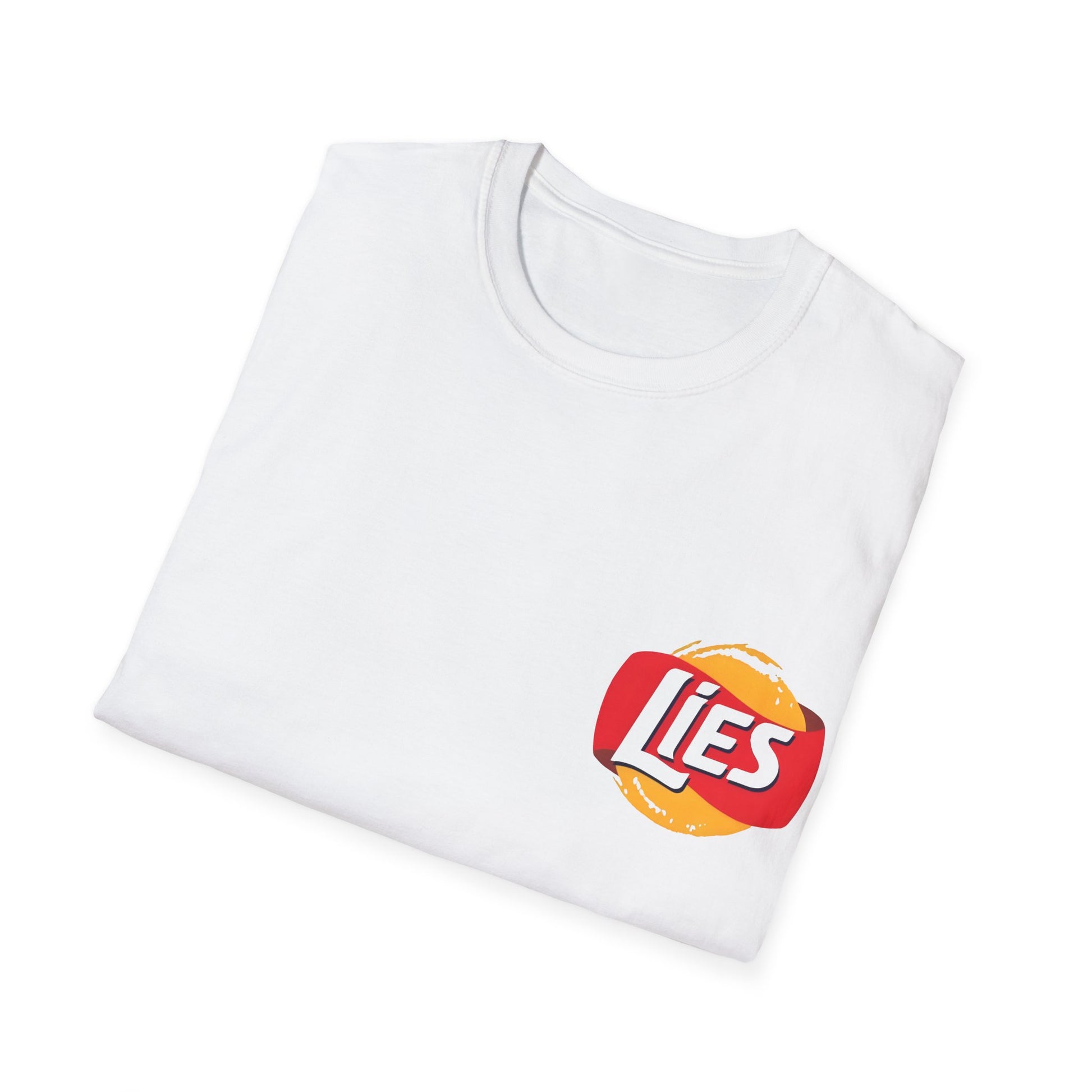 Funny Unisex Softstyle T-Shirt - 'LIES' Graphic Tee