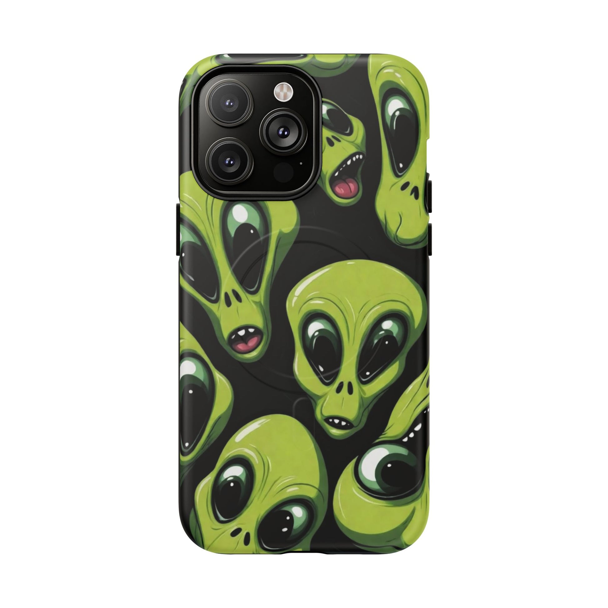 Alien Vibes Tough Magnetic Phone Case - Unique Design for Sci-Fi Lovers