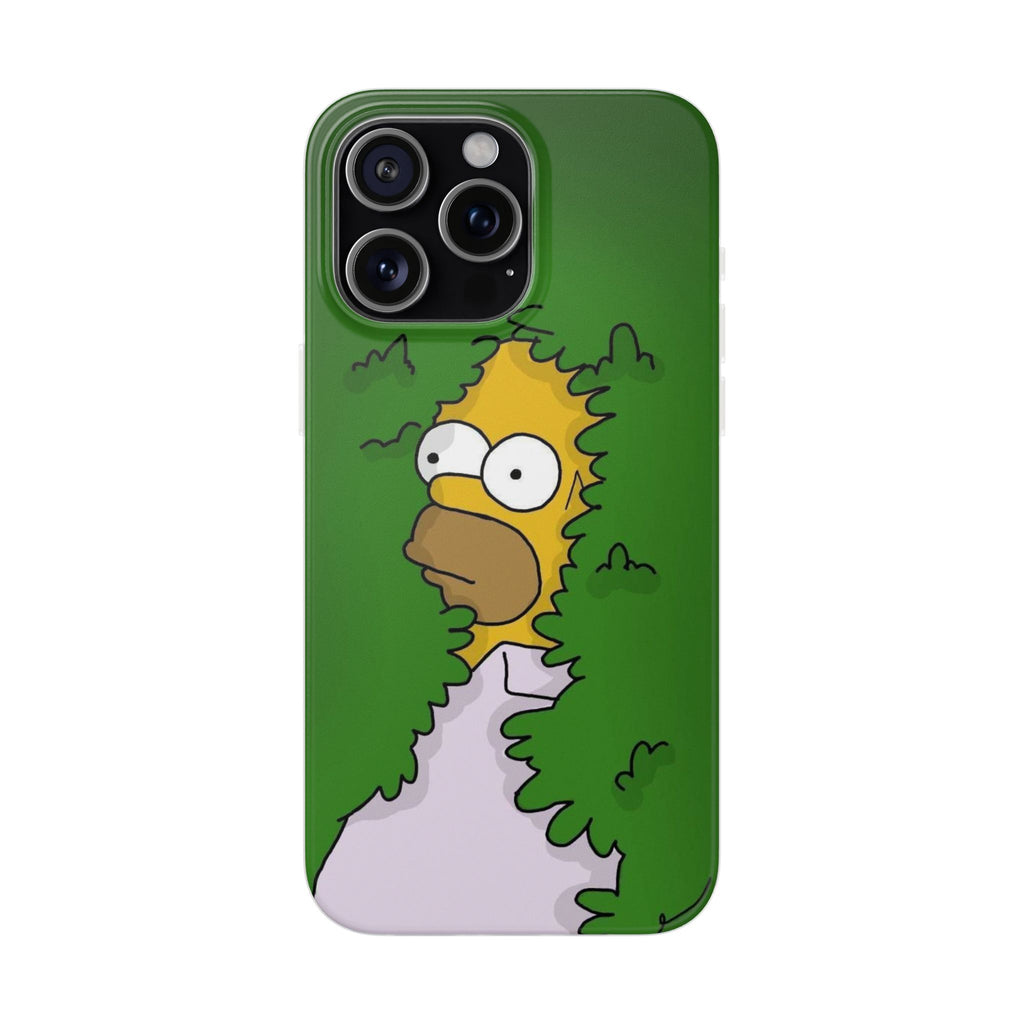 Phone Cases Homer Simpson Hidden in Bush Design