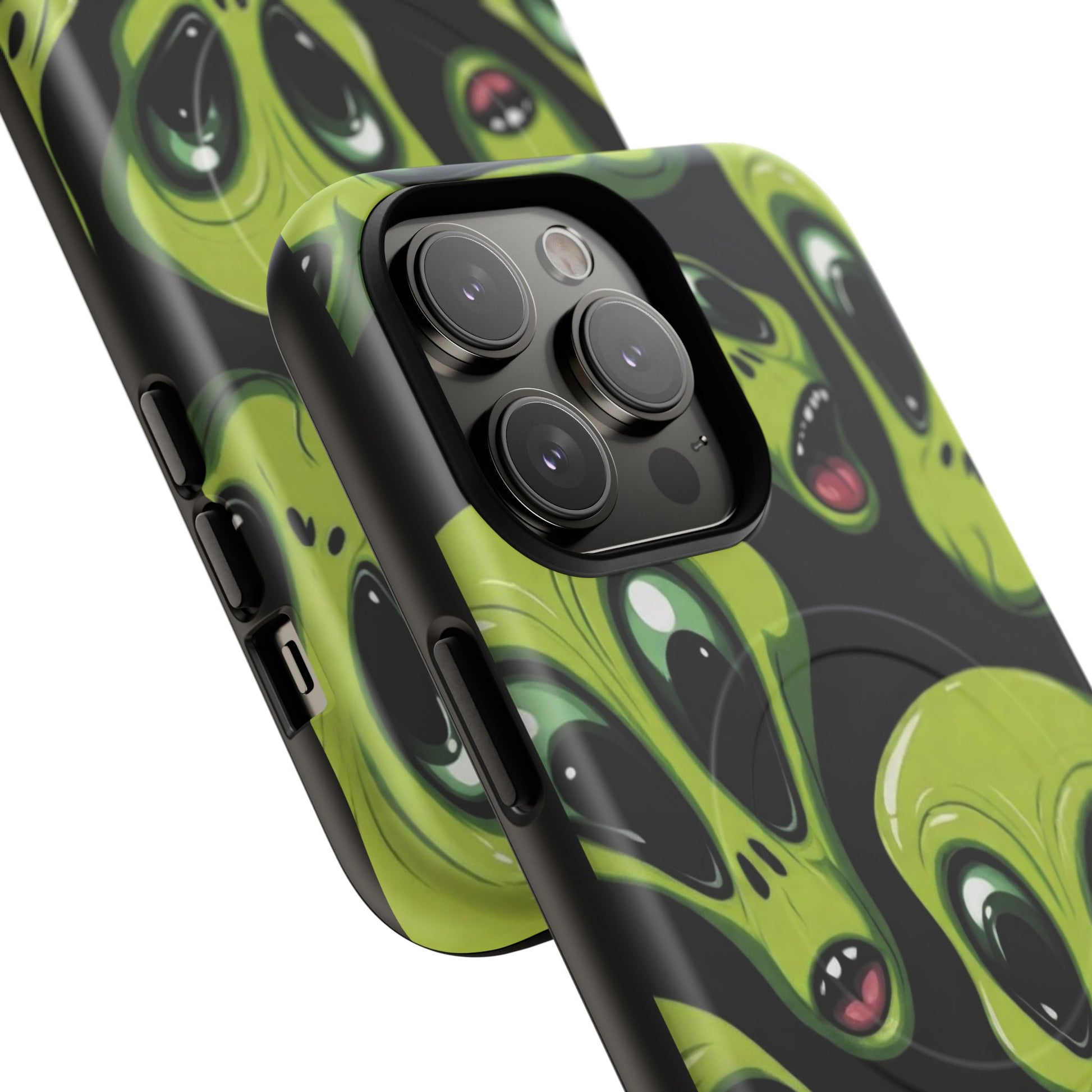 Alien Vibes Tough Magnetic Phone Case - Unique Design for Sci-Fi Lovers