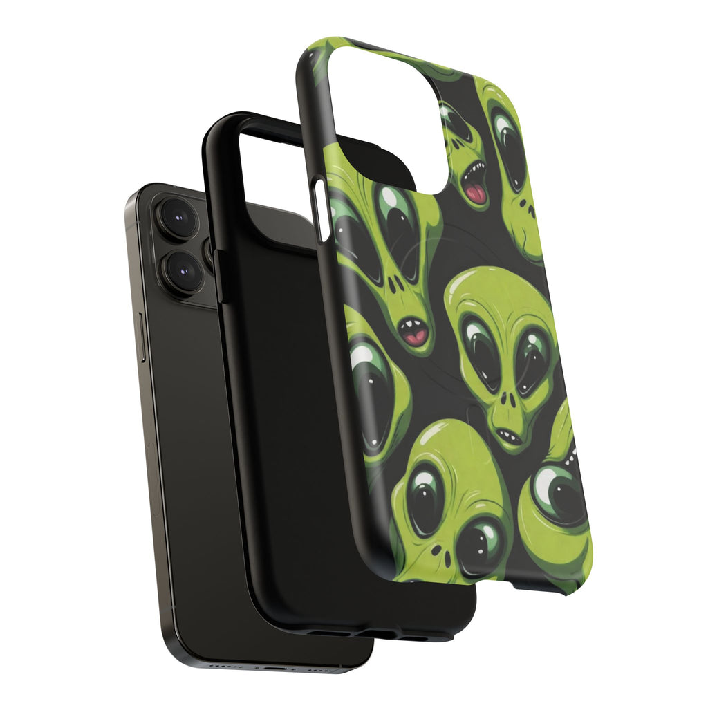 Alien Vibes Tough Magnetic Phone Case - Unique Design for Sci-Fi Lovers