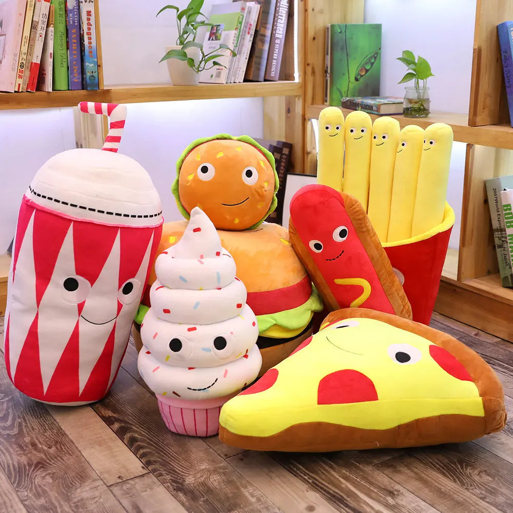 Snack Attack Throw Pillows: The Comfiest Fast Food for Your Couch!