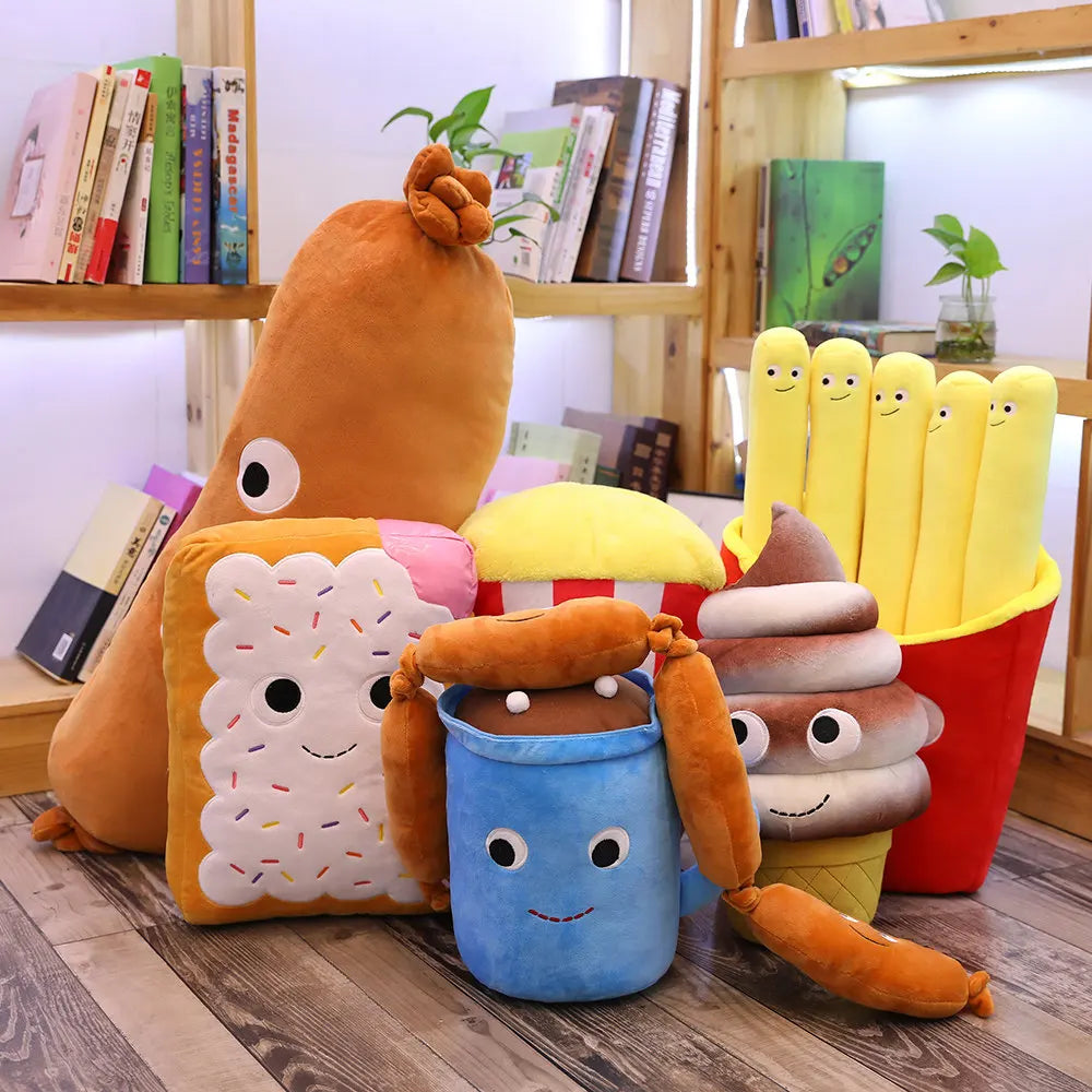 Snack Attack Throw Pillows: The Comfiest Fast Food for Your Couch!