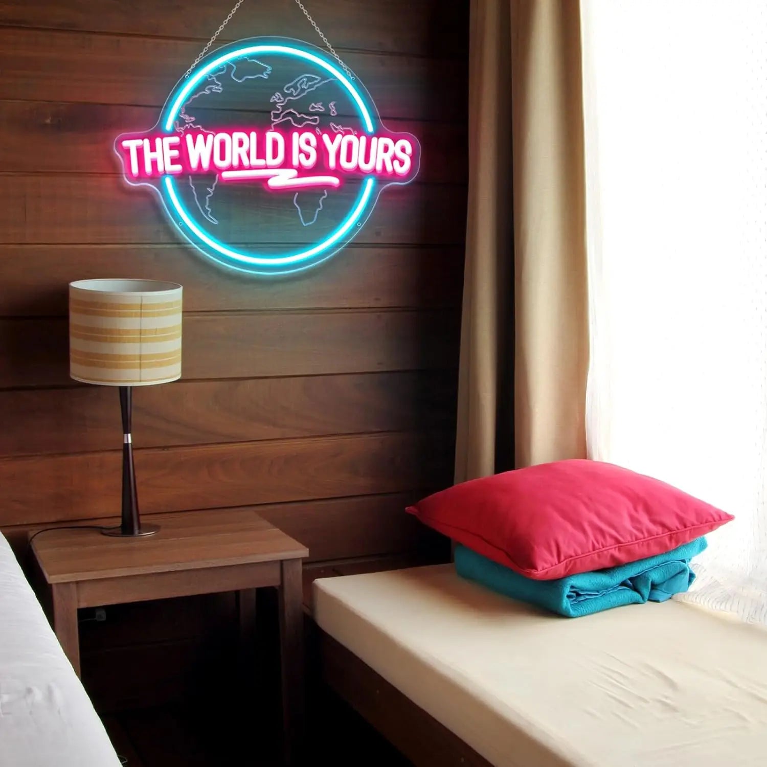 The World Is Yours Planet LED Neon Light