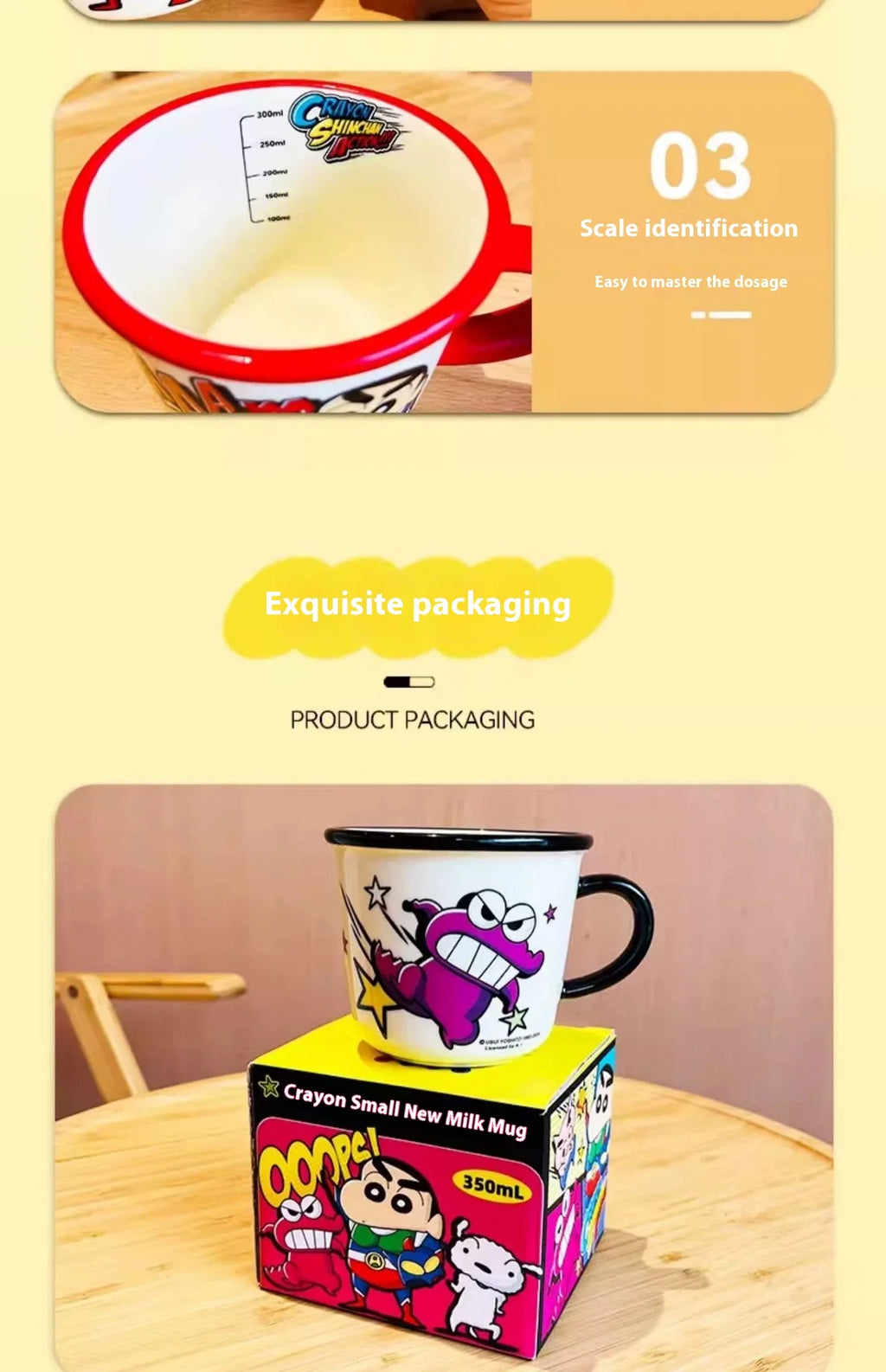 Shin Chan 350ml Ceramic Mug