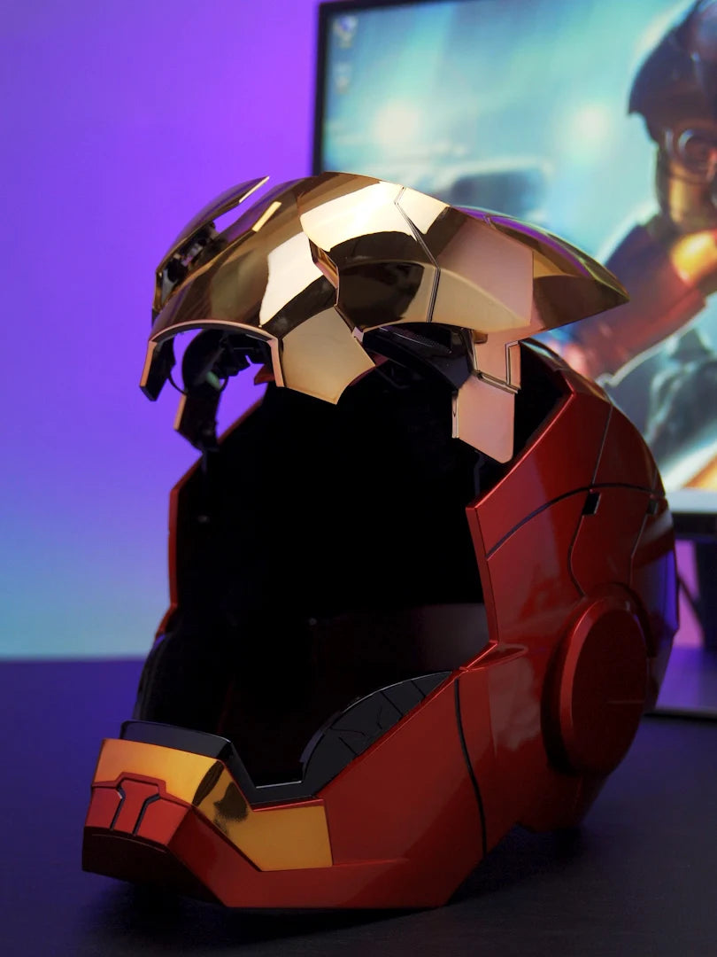 Mk5 Iron Man Helmet Cosplay Voice Control Eyes with Light Model - Electric Wearable