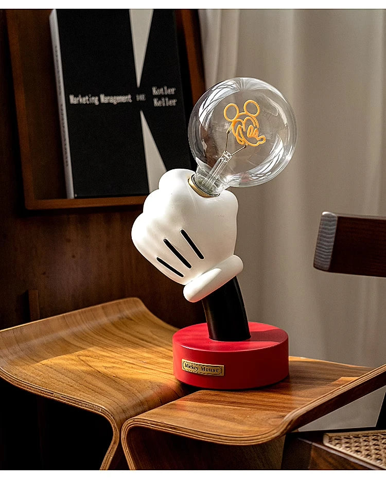 Mickey Mouse Hand Small Table Lamp