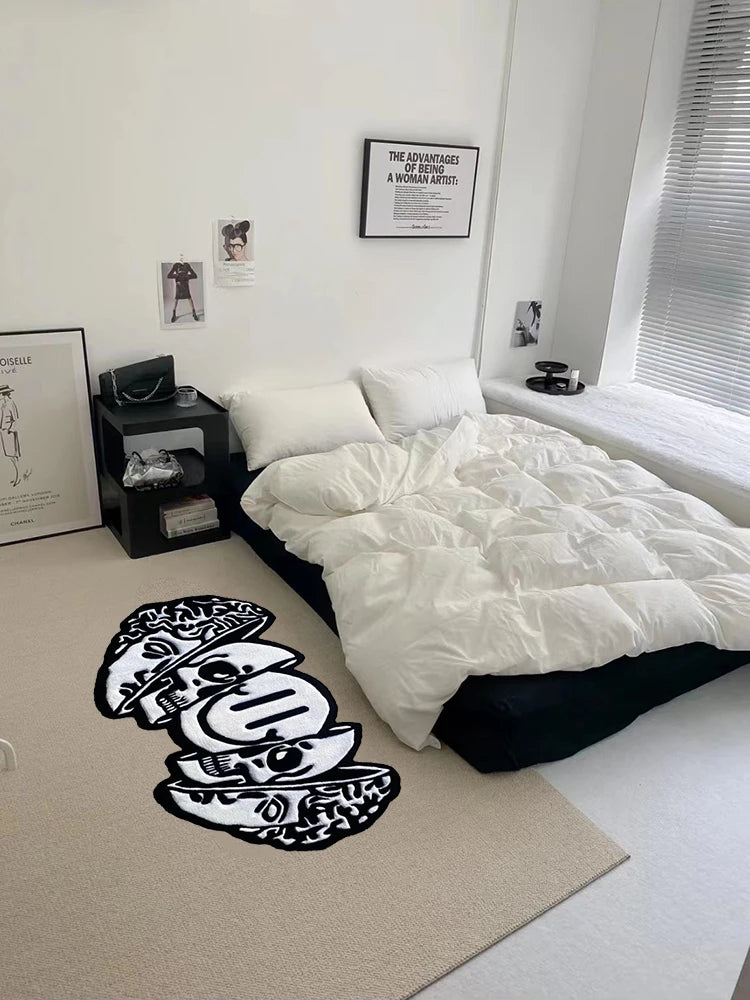 Smiling Face Skull Rugs