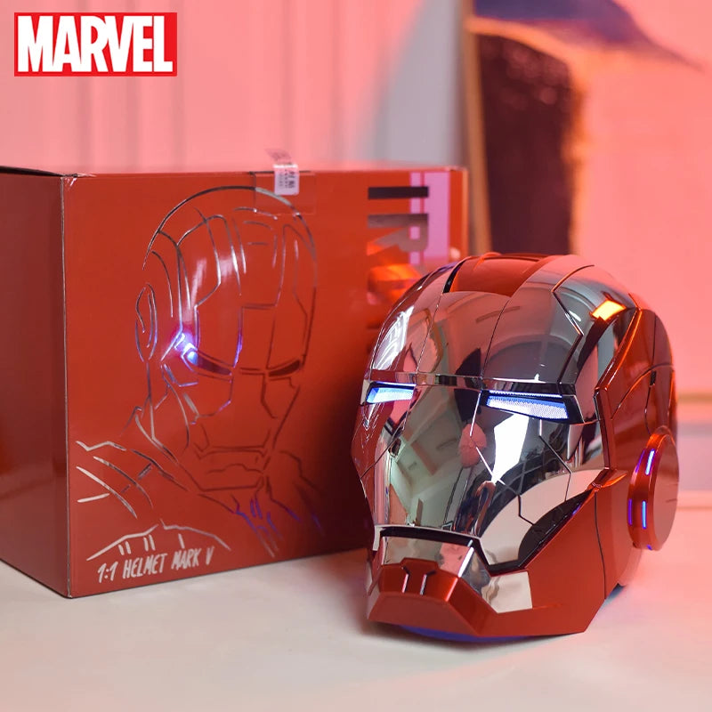 Mk5 Iron Man Helmet Cosplay Voice Control Eyes with Light Model - Electric Wearable