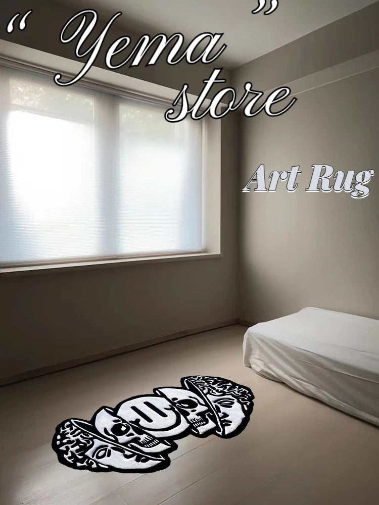 Smiling Face Skull Rugs