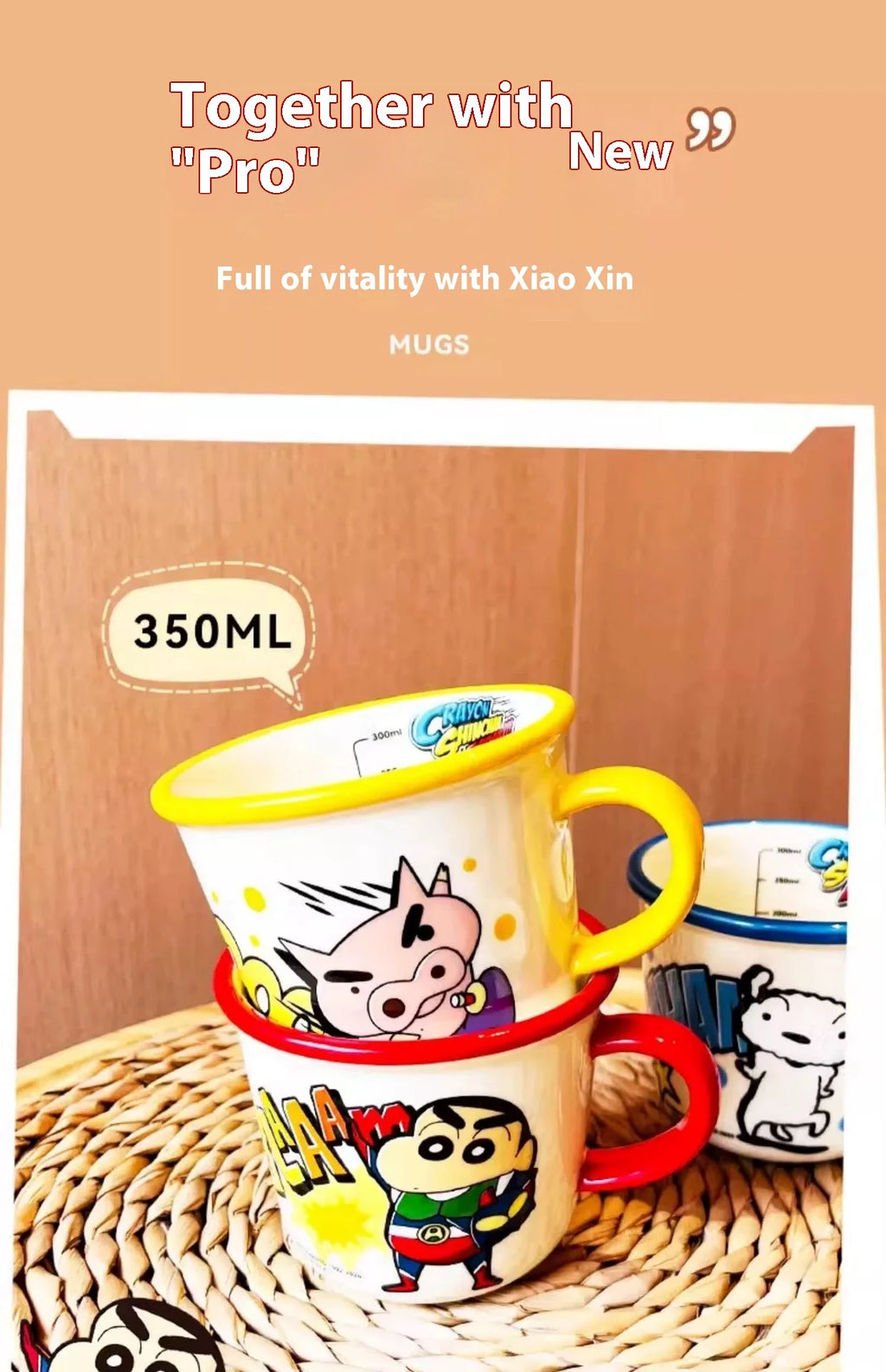 Shin Chan 350ml Ceramic Mug
