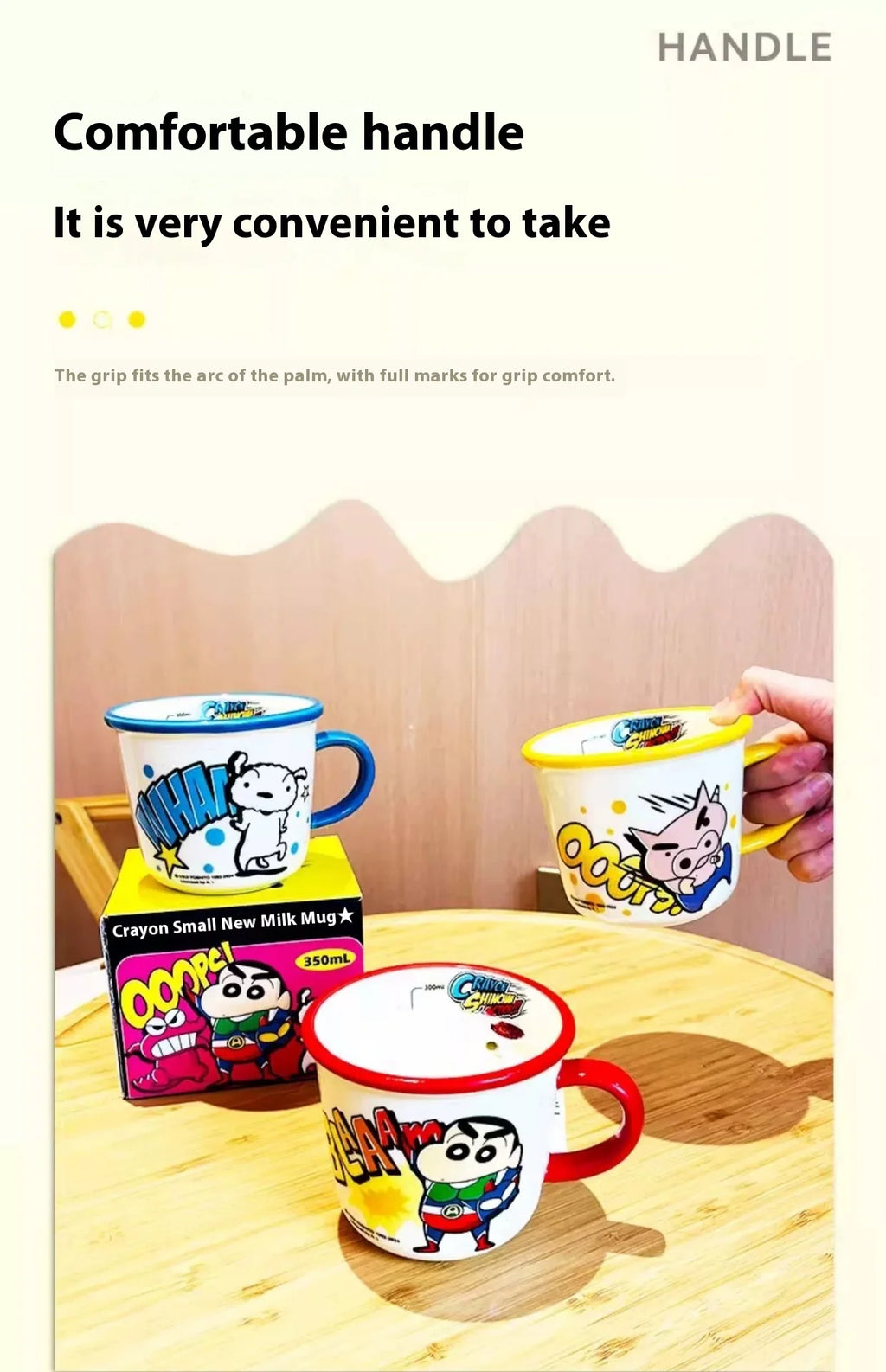 Shin Chan 350ml Ceramic Mug