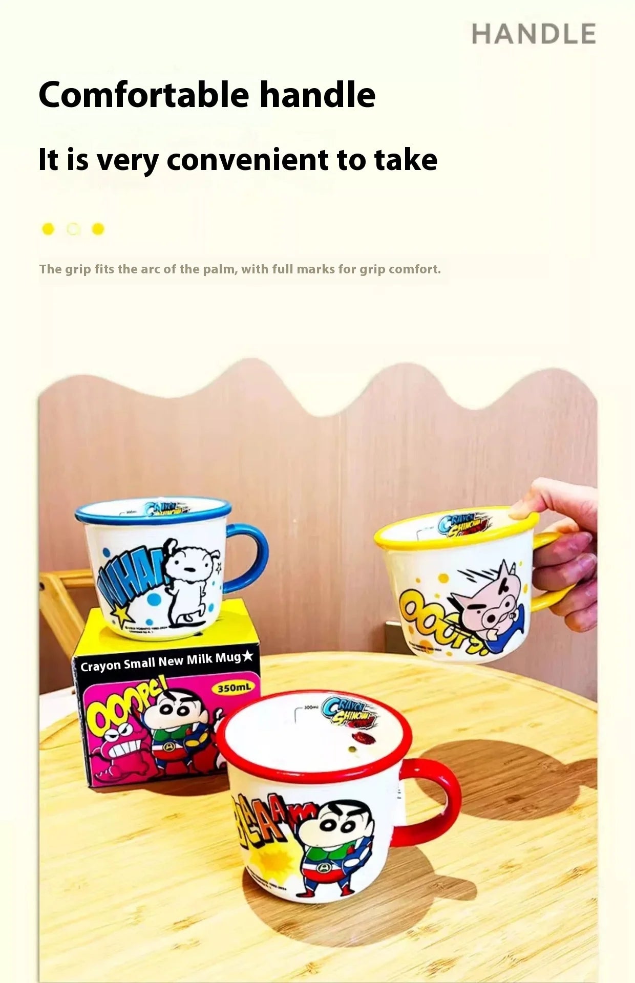 Shin Chan 350ml Ceramic Mug