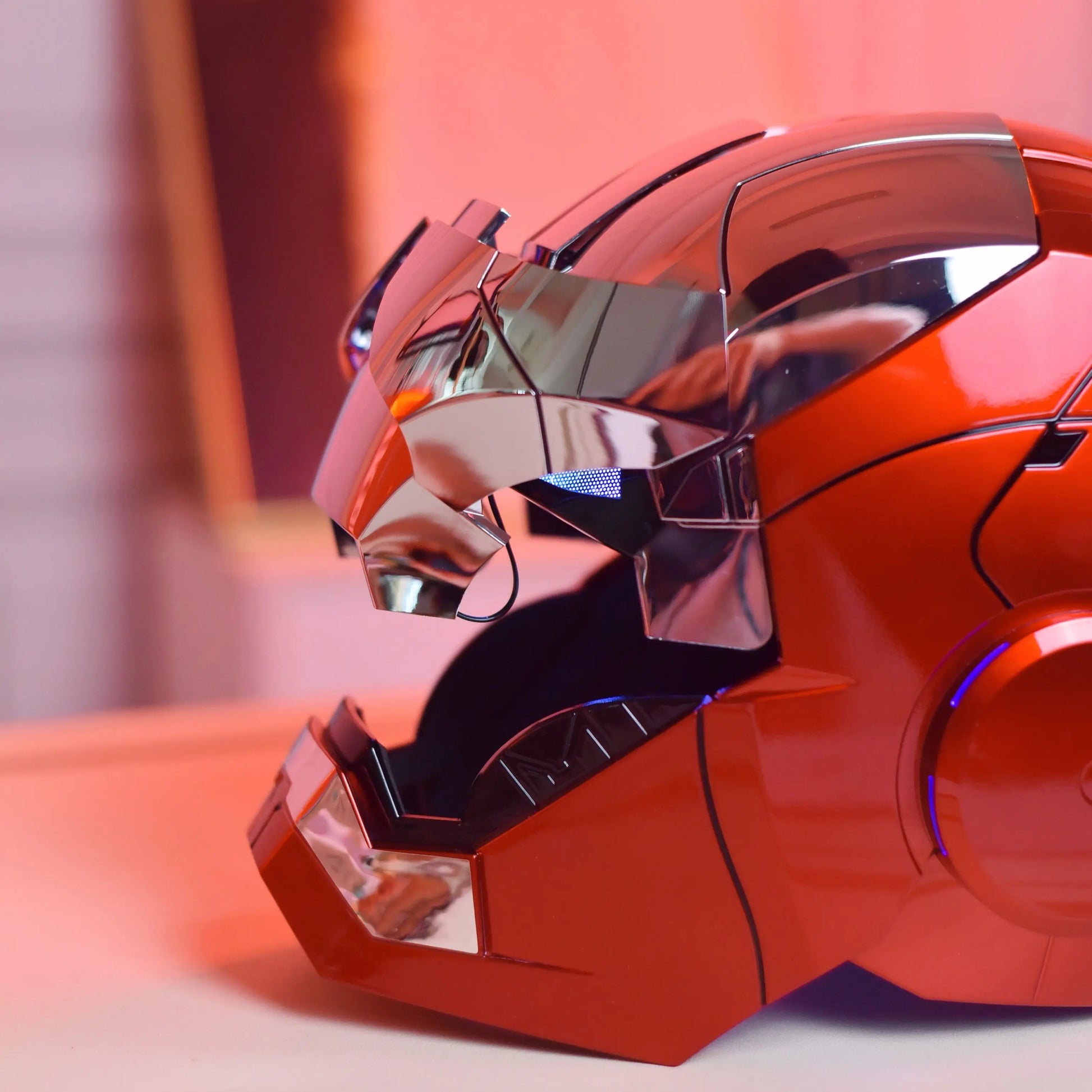 Mk5 Iron Man Helmet Cosplay Voice Control Eyes with Light Model - Electric Wearable