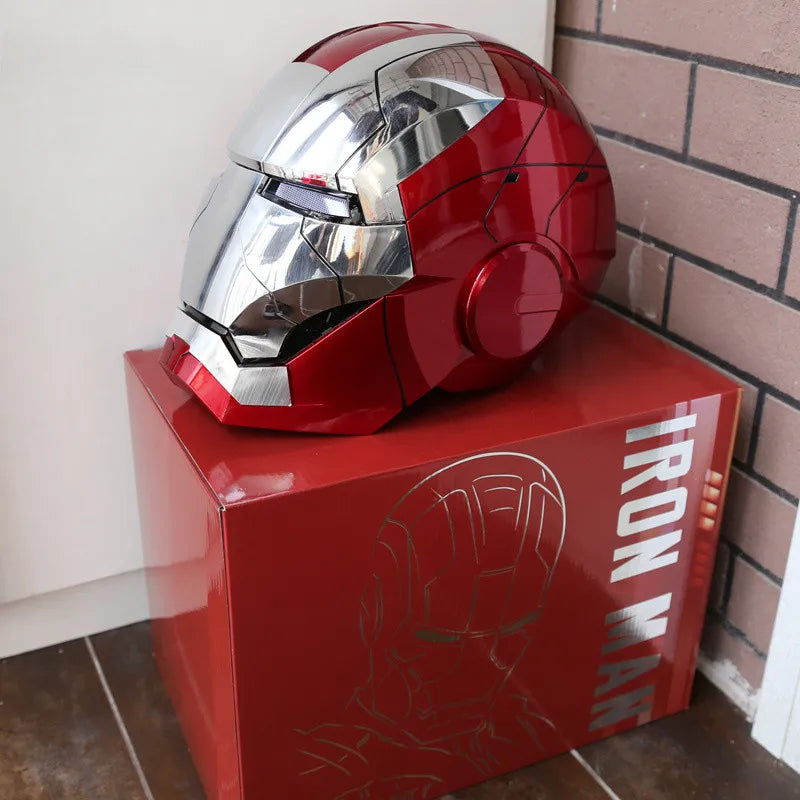 Mk5 Iron Man Helmet Cosplay Voice Control Eyes with Light Model - Electric Wearable