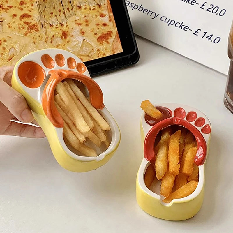Flip Flops Saucer Dipping Bowl