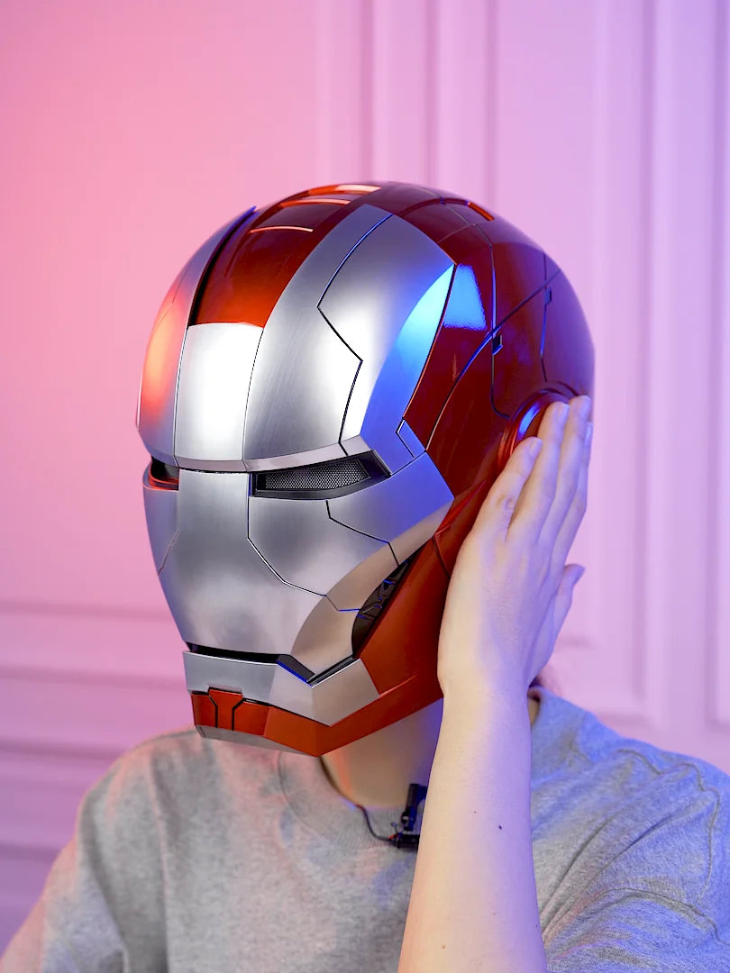 Mk5 Iron Man Helmet Cosplay Voice Control Eyes with Light Model - Electric Wearable