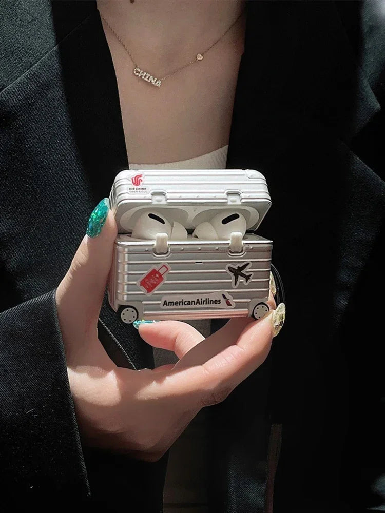 Travel Sticker-customizable Case for Airpods