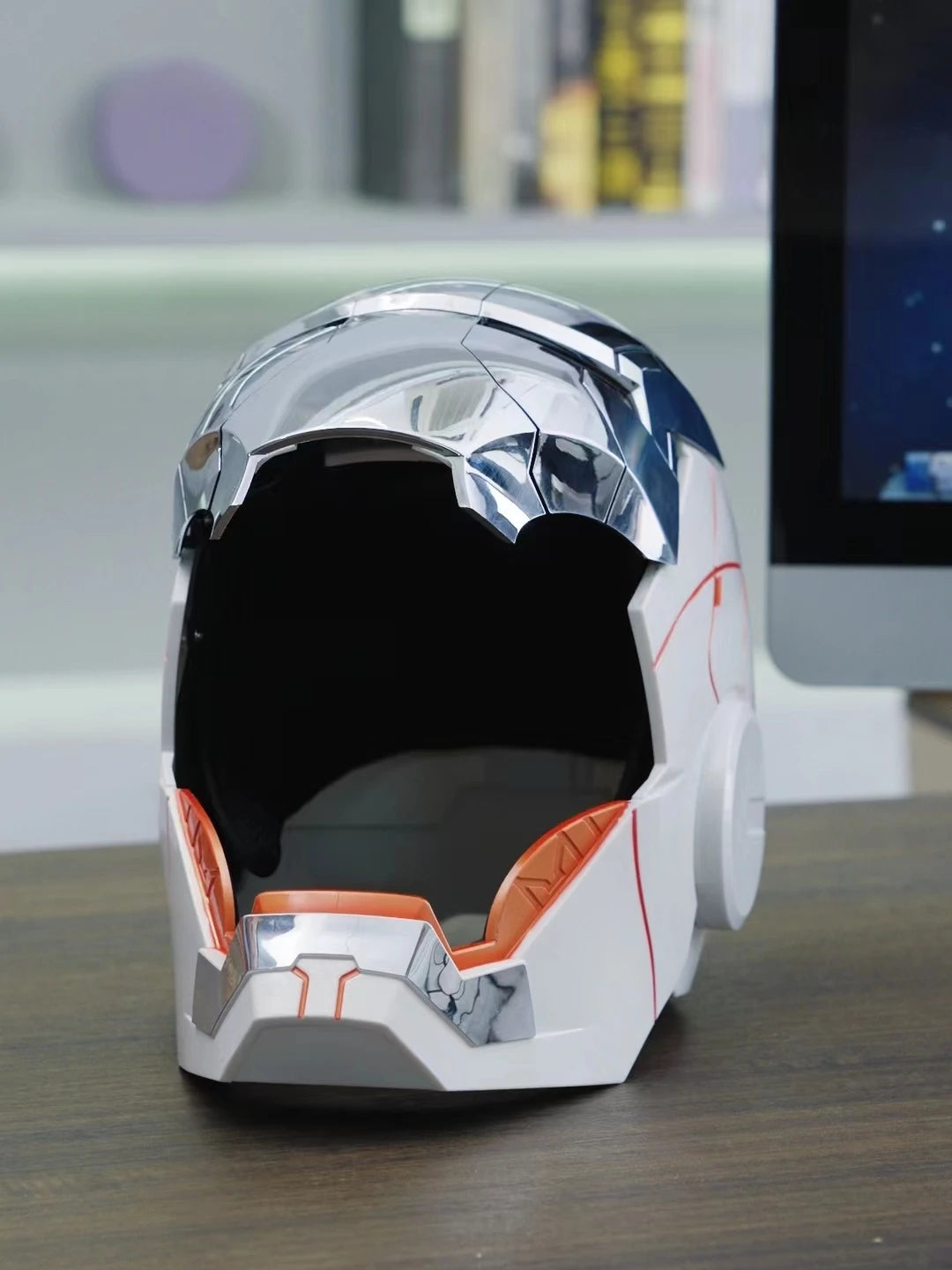 Mk5 Iron Man Helmet Cosplay Voice Control Eyes with Light Model - Electric Wearable