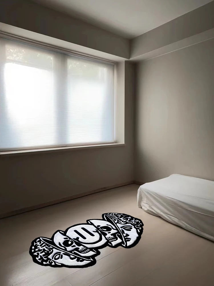 Smiling Face Skull Rugs