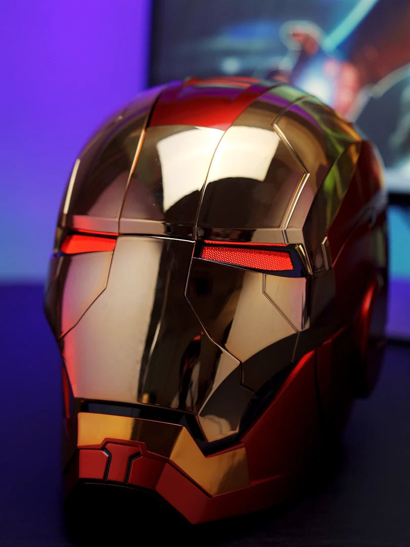 Mk5 Iron Man Helmet Cosplay Voice Control Eyes with Light Model - Electric Wearable