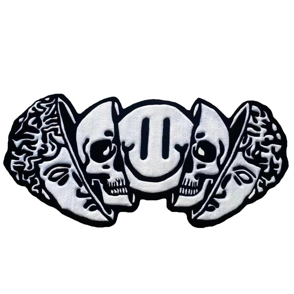 Smiling Face Skull Rugs