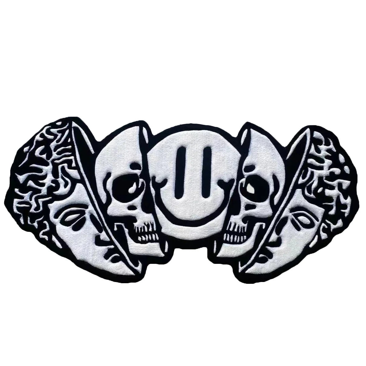 Smiling Face Skull Rugs