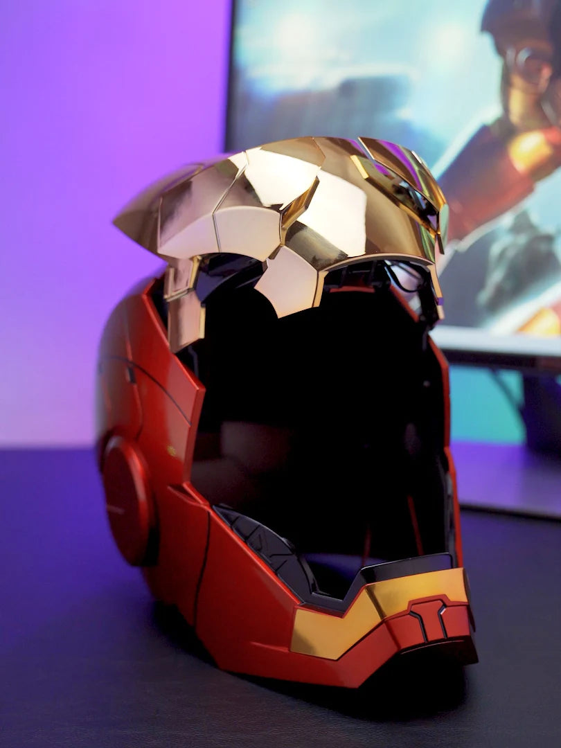Mk5 Iron Man Helmet Cosplay Voice Control Eyes with Light Model - Electric Wearable