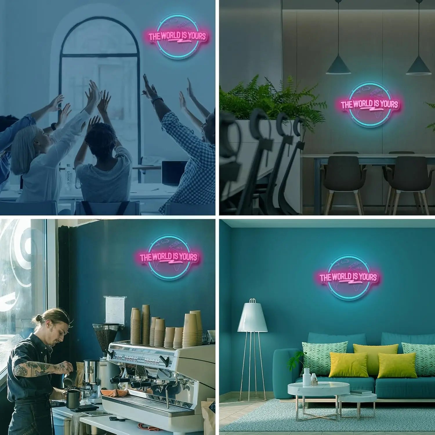 The World Is Yours Planet LED Neon Light