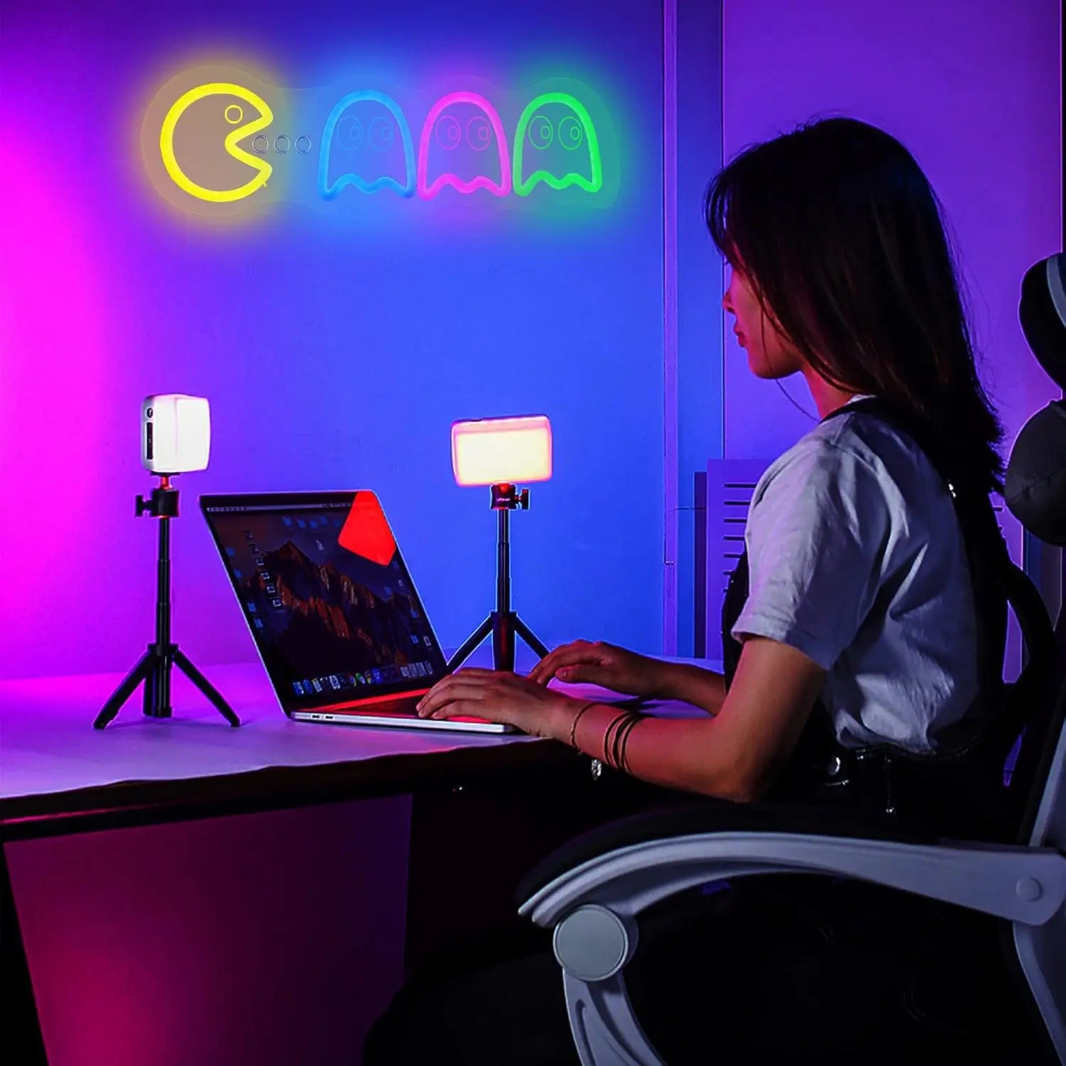 PacMan Retro Neon Lamp