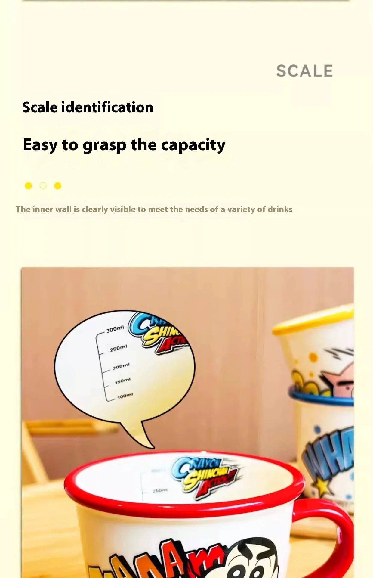 Shin Chan 350ml Ceramic Mug