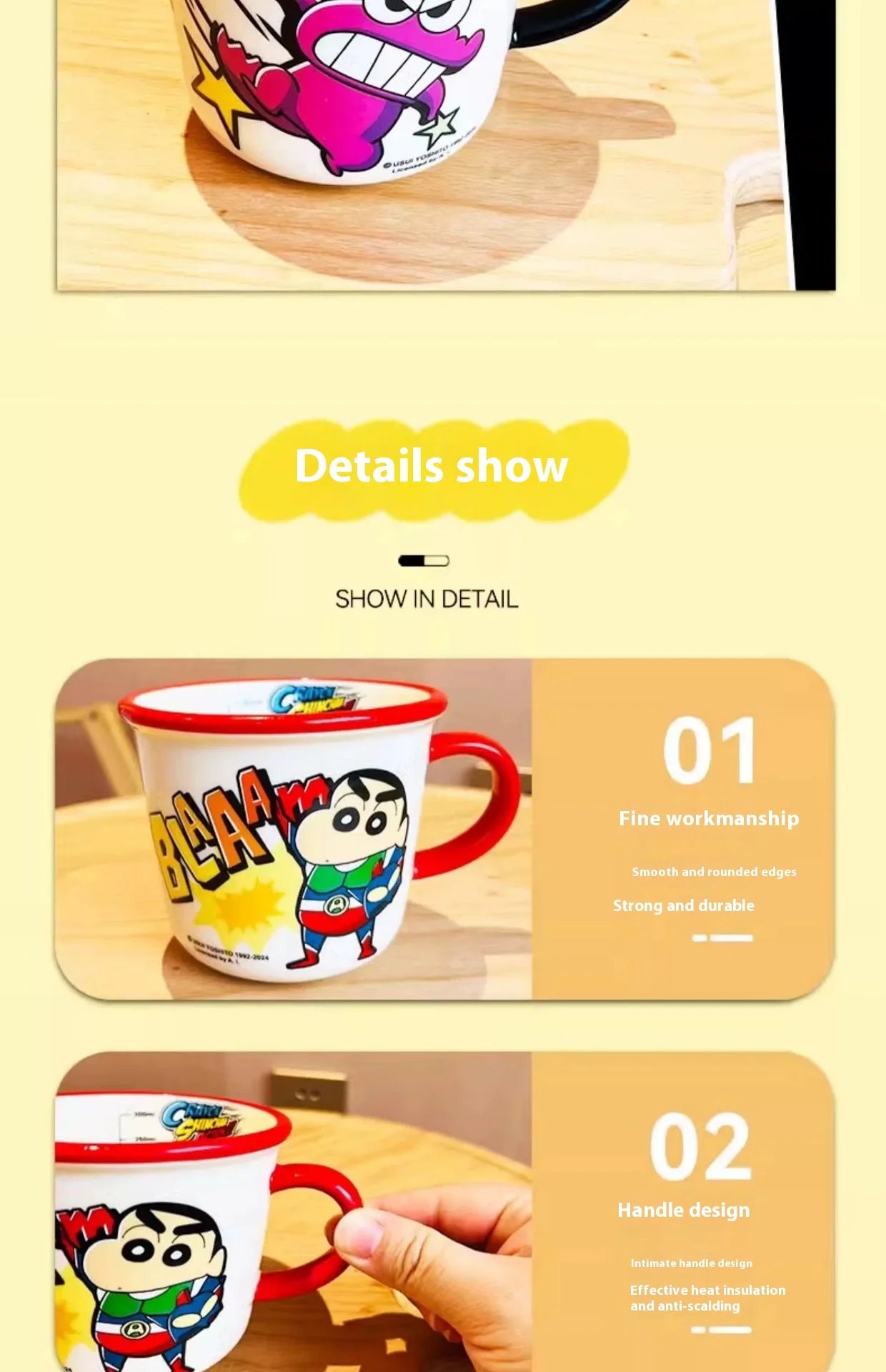 Shin Chan 350ml Ceramic Mug