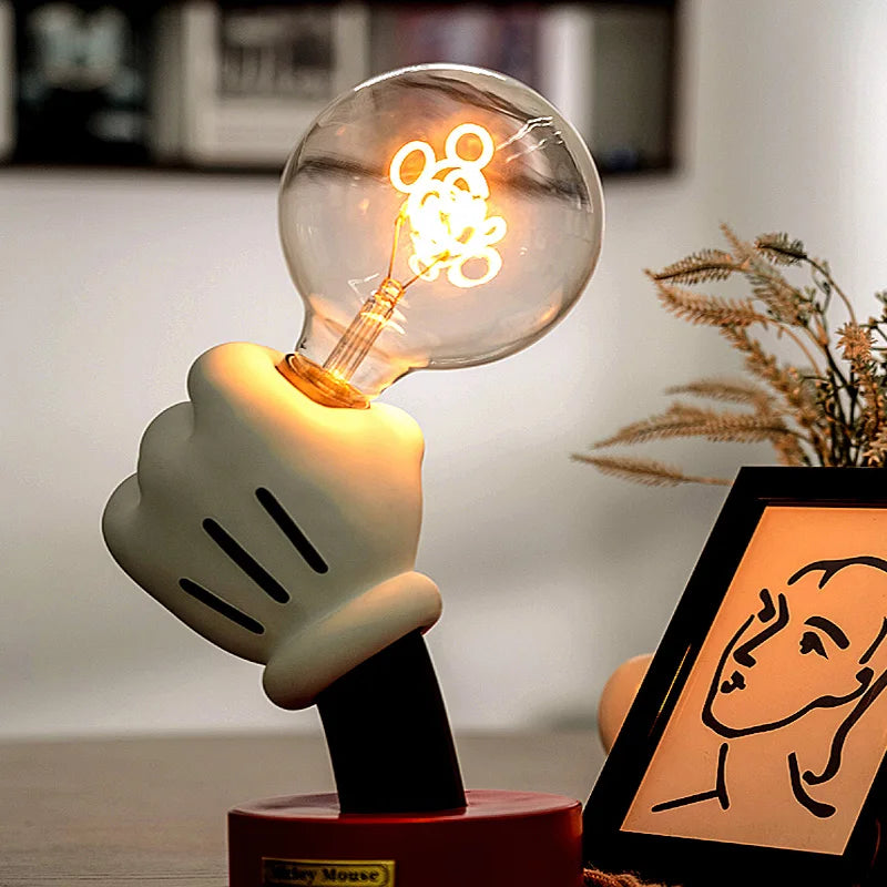 Mickey Mouse Hand Small Table Lamp