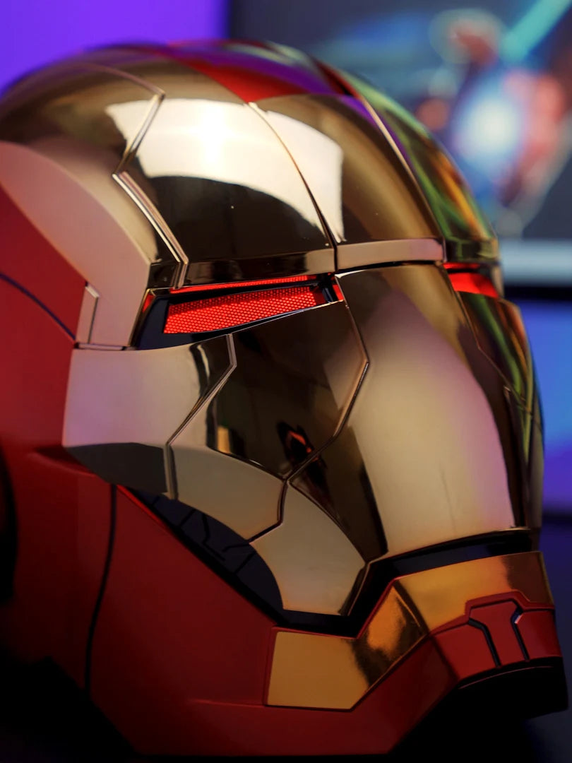 Mk5 Iron Man Helmet Cosplay Voice Control Eyes with Light Model - Electric Wearable