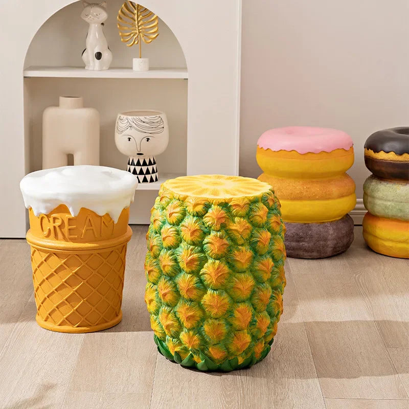 Food Design Resin Small Stools