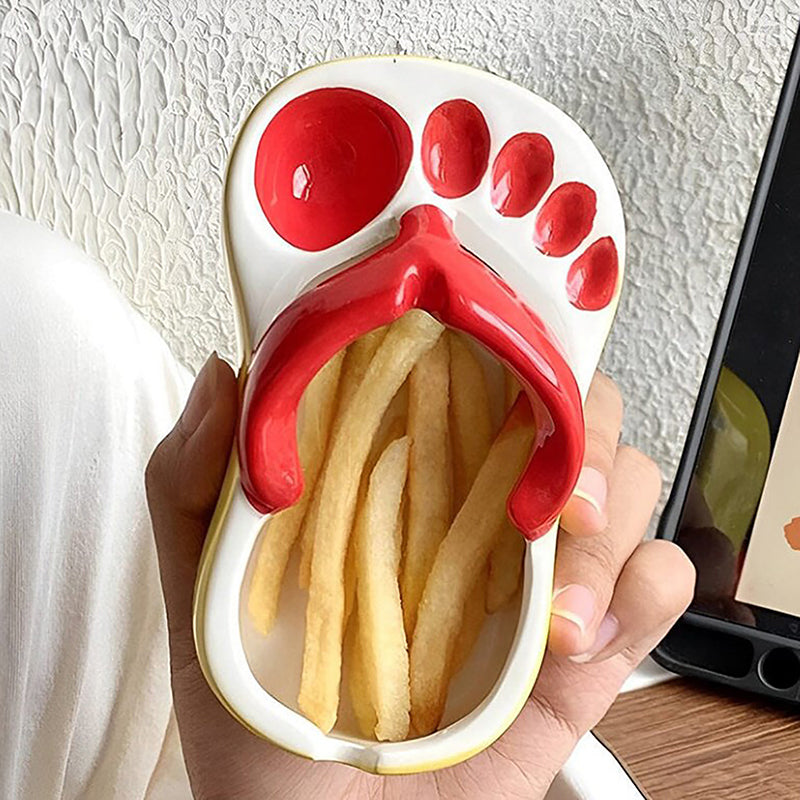 Flip Flops Saucer Dipping Bowl